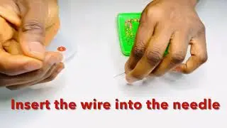 How to use a Big Eye Beading Needle| Quick tip- Using a Big Eye Needle with Clear Fishing Wire| DIY