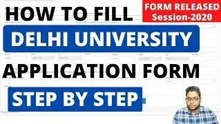 How to fill Delhi university application form online DU JAT step by step process