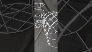 Iron Rod Basket  structure for Macrame Baket or  DIY Art class Decoration #basketmaking #basketbase