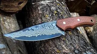 Knife making : Damascus Hunting Knife