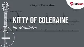 Kitty of Coleraine Easy Mandolin Tab