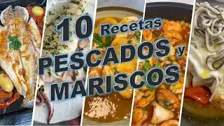 🥰 10 RECETAS de PESCADOS Y MARISCOS, fáciles y rápidas 😎, guárdate estos deliciosos platos.