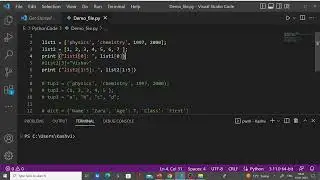 Lists, Tuples & Dictionaries