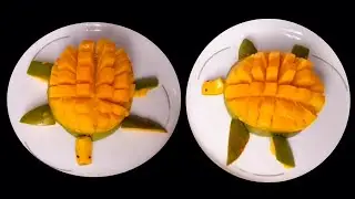 Fruit Decoration Ideas For School Competition | Fruit Cutting Decoration Ideas | Mango🥭Turtle🐢 Ideas