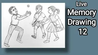 Memory drawing 12 |  Preparation for Elementary Intermediate drawing grade exam