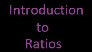 Introduction to ratios : Ratios and proportions