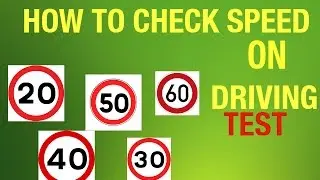 How to select correct speed on Driving Test on different roads.