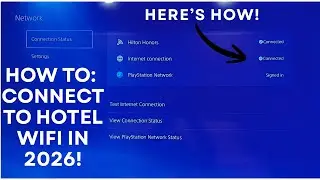 How to connect to Hotel WiFi in 2026 on your PS5!