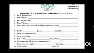 How to get registered with Pharmacy Council of Pakistan?