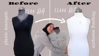 تحويل مانكان بلاستيك إلى مانكان إسفنجية الخاصة بالمولاج |Padding a Dress Form 