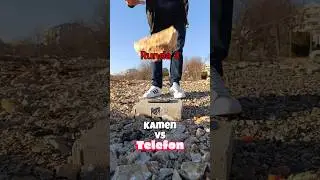 Razbijanje Telefona sa Kamenom Test Patrik Yellow #hrvatska #balkan #telefon