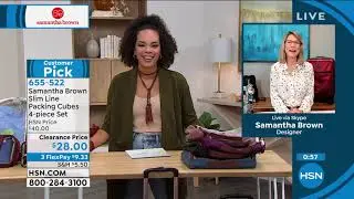 Samantha Brown Slim Line Packing Cubes 4piece Set