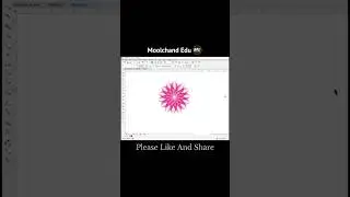 Corel Draw Flower Design | Flower Design | Corel Draw me Flower Kaise Banaye #shortvideo #coreldraw