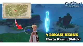 4 LOKASI KEONG HARTA KARUN SHITOKI || QUEST DUNIA #questdunia #hartakarunshitoki #genshinimpact