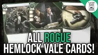 I check out ALL the ROGUE Player Cards from THE FEAST OF HEMLOCK VALE | Arkham Horror