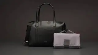 Storksak Lyra Leather Black - Changing Bag