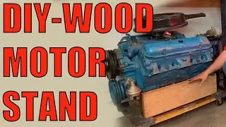DIY Engine Stand Cradle Dolly Made of Wood - Easy and Budget Friendly Build