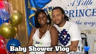 Baby Shower Vlog: Baby boy prince theme, friends & family, gifts, shower games, + more!