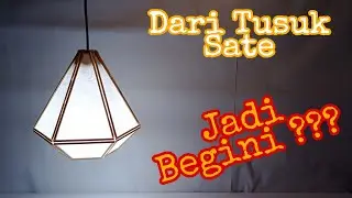 Ide Kreatif Lampu Tidur Dari Tusuk Sate || DeF Channel #diy #lamputidur #lampuhias