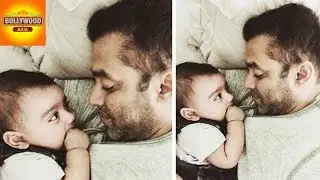 Salman Khan Sleeping With Baby Ahil CUTE Picture | Bollywood Asia
