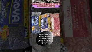 How to Freeze Black beans Kidney beans Chick peas Pinto beans in the Freezer my # 3 hack!  🤑 saving👛