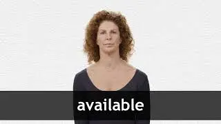 How to pronounce AVAILABLE in American English