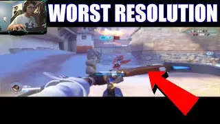 Can I Win in Overwatch with the WORST POSSIBLE RESOLUTION CHALLENGE?