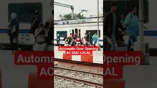 Automatic Gate Opening AC EMU LOCAL | People Thinking VANDE BHARAT | Automatic Door AC LOCAL