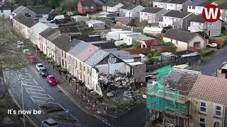 A house exploded killing its occupant but the site still looks like this one year on