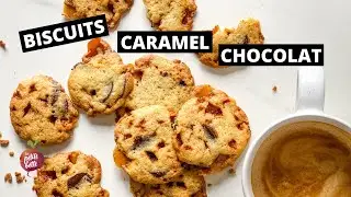 BISCUITS CARAMEL CHOCOLAT 🍪les meilleures cookies caramel choco La petite bette
