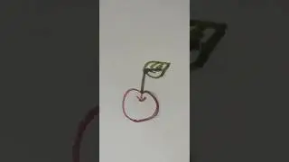 From the number five, let's draw a cherry.🍒🍒🍒 #art #drawing #shorfsvideo