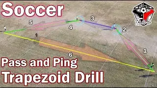 Soccer - Trapezoid Pass and Ping Drill