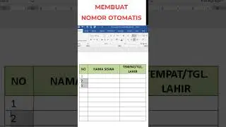 CREATE AUTOMATIC NUMBERS IN WORD TABLES