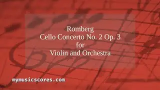Romberg Cello concerto No. 2 Op. 3 for Cello and Orchestra