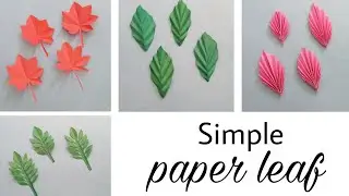 how to make paper leaf | DIY ideas | paper leaf making ideas | paper craft  | paper leaves | leaves