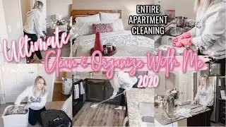 2020 CLEAN, DECLUTTER & ORGANIZE WITH ME | Entire Apartment Clean With Me 2020 | Olivia Erickson