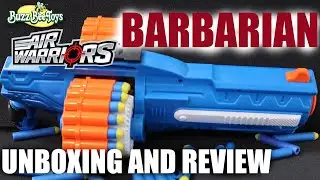 Buzz Bee Air Warriors Barbarian Unboxing Chrono and Review