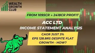 ACC Income Statement Analysis | Results | Revenue ₹22,743 Cr & Net Profit ₹2,418 Cr (TTM) Explained