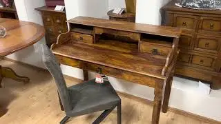 Biurko / Sekretarzyk Kolonialny z palisandru | Lite drewno Palisander