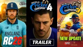 Real Cricket 26 in 2025 🔥 WCC4 Android Release Confirm 😍 WCC3 Update 100+ Licenced Player 🎉