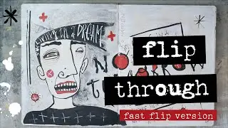 Fully Finished Art Journal Flip Through (Fast flip version) Studio Bloknote