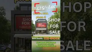 Shop For sale DHA Lahore |Investment opportunity #shorts #realestate #dhalahore