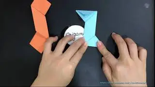 Easy Origami Ninja Star Folding Instructions - Origami Tutorial Easy