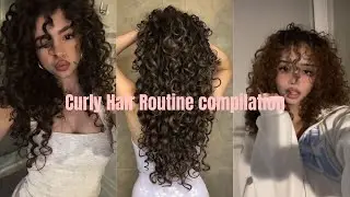 CURLY HAIR ROUTINE COMPILATION