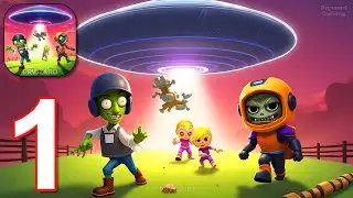 Aliens vs Zombies: Invasion - Gameplay Walkthrough Part 1 - Battle Alien Zombie Hordes (iOS, Android