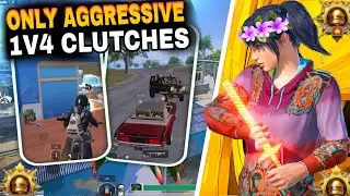 Most Aggressive Clutches💀Solo Vs Suqad Conqueror lobby Clutches🥵|BGMI-PUBG