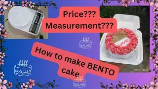 How to make BENTO cake || With proper price and measurement || Korean lunch box cake||