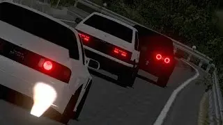 [Assetto Corsa]中里毅  vs 藤原拓海 , Eng  Sub , 中文字幕