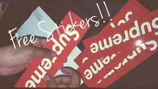 How to get free supreme stickers + more  by mail (Read Discription for company address&rsquo;s)