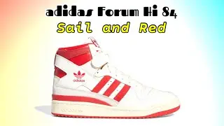 adidas Forum Hi 84 Sail and Red